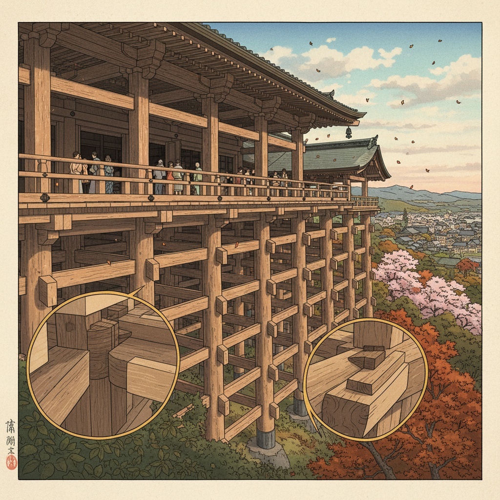 Why Kiyomizu-dera’s Legendary Stage Defies Gravity Without a Single Nail: Ancient Japanese Engineering at Its Finest
