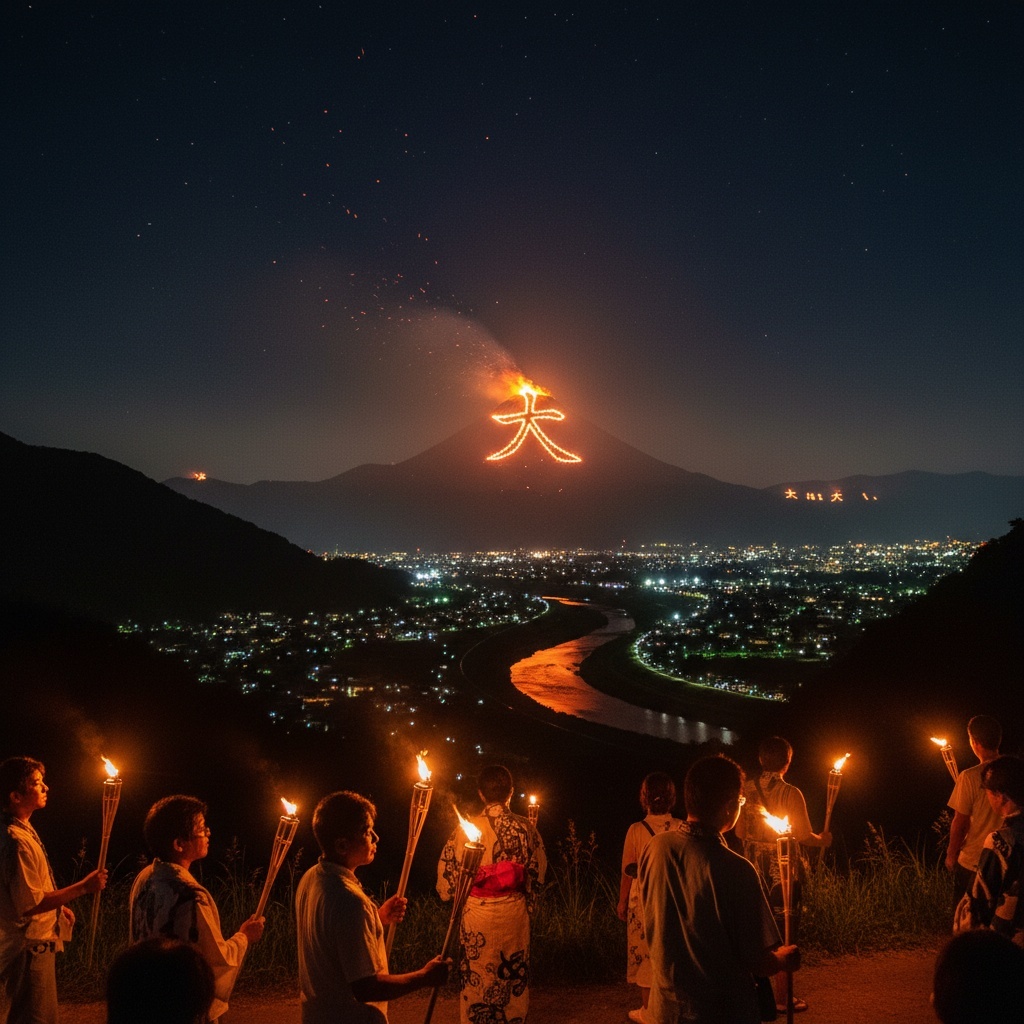 Sacred Flames Against the Night: The Ancient Ritual of Gozan Okuribi in Kyoto