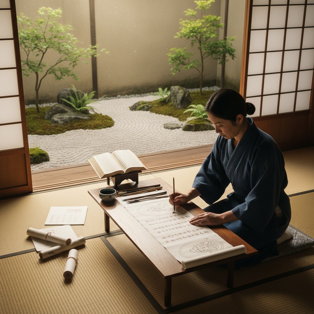 Finding Inner Peace Through Sutra Copying and Buddha Image Tracing